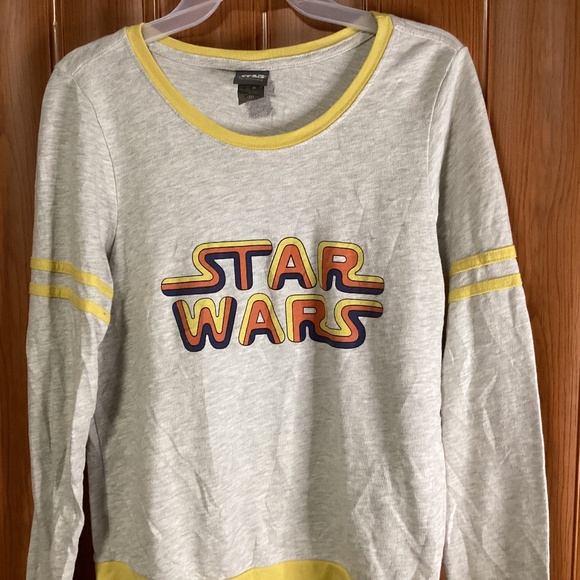 Disney Parks Star Wars Her Universe Long Sleeve Retro Logo Women’s Top Size M - Picture 2 of 6